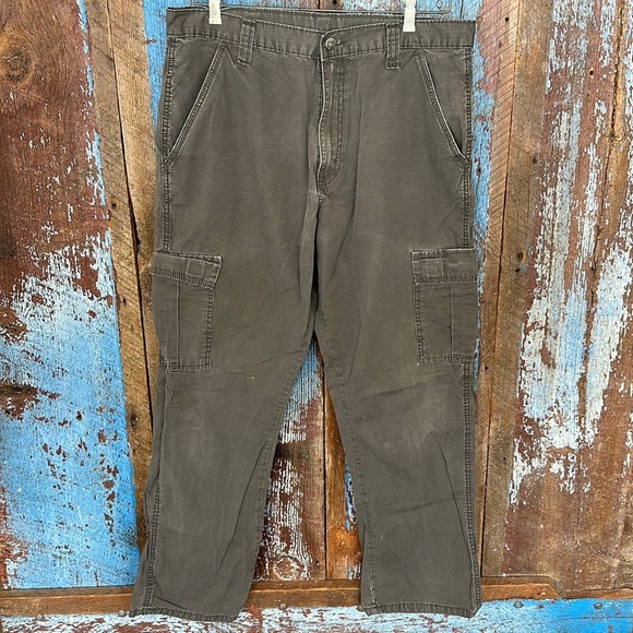 Wrangler Pants Mens Size 34 x 32 Comfort Solution Series Cargo Pants - Picture 1 of 6